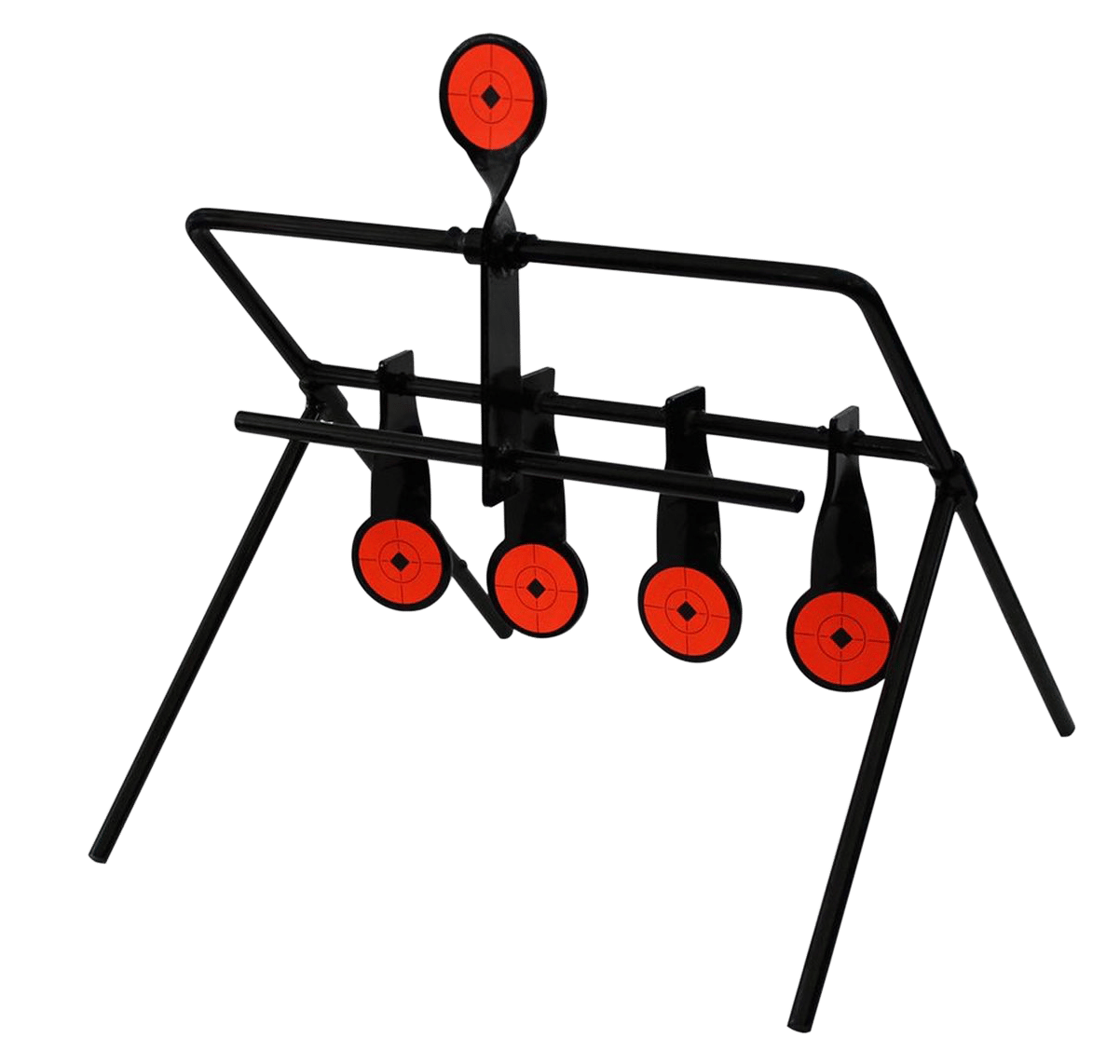 Birchwood Casey 47017 World of Targets Gallery 1.75" Airgun Black/Orange Steel Circle w/Crosshair & Diamond 0.19" Thick