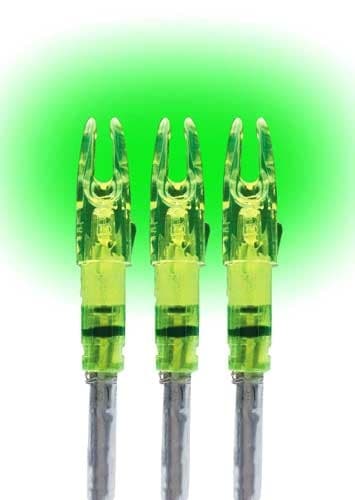 LUMENOK LIGHTED NOCK SIGNATURE SERIES GREEN 3PK