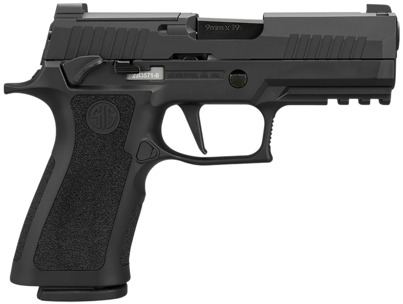 Sig Sauer Airguns AIRP320XCABB   CO2 21rd 4.5" Barrel, 350 fps Velocity, Frame Includes Beavertail & Accessory Rail