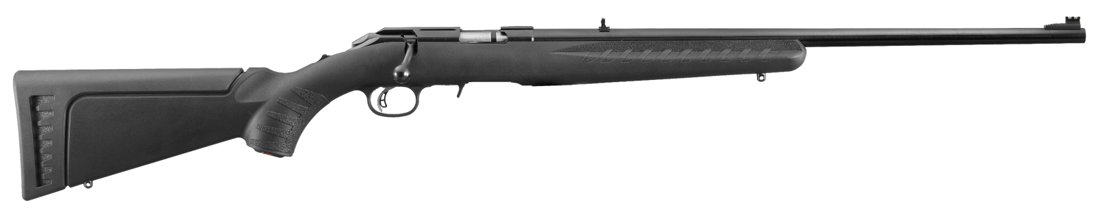 Ruger 8301 American Rimfire Full Size 22 LR 10+1 22" Satin Blued Steel Barrel & Alloy Steel Receiver w/Integral Scope Mount, Black Fixed Synthetic Stock, Right Hand