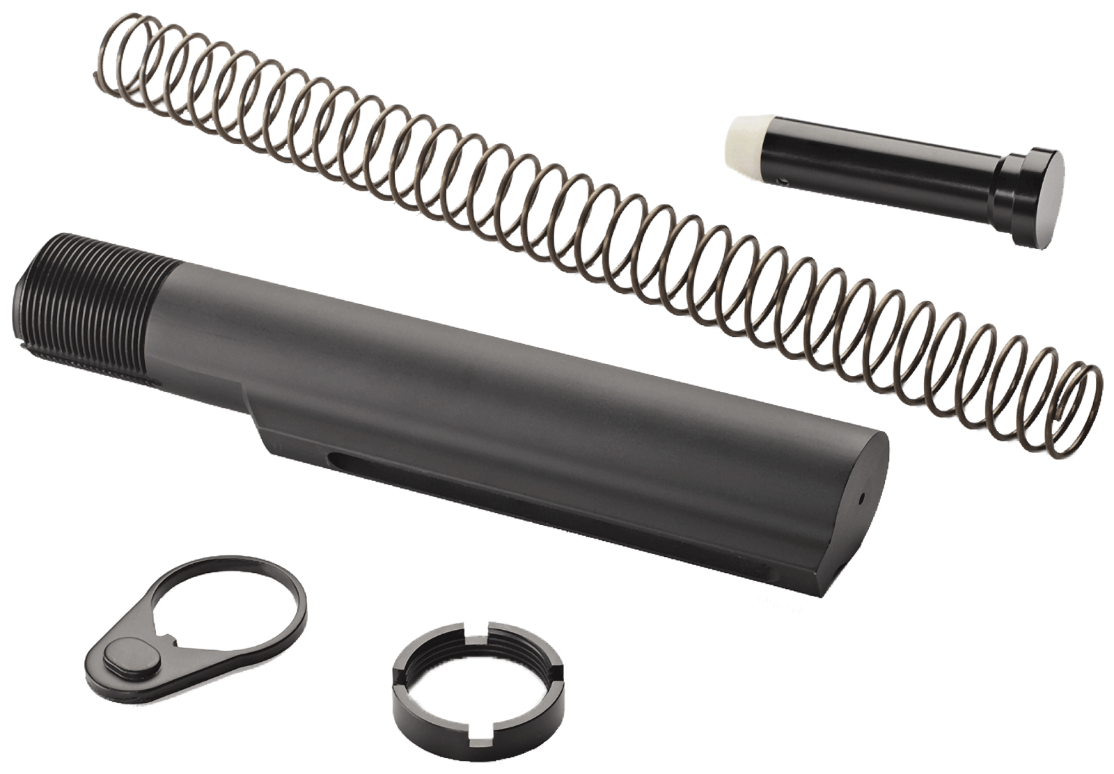Advanced Technology A5102240 Military Buffer Tube Assembly  AR-15 Black Anodized Aluminum