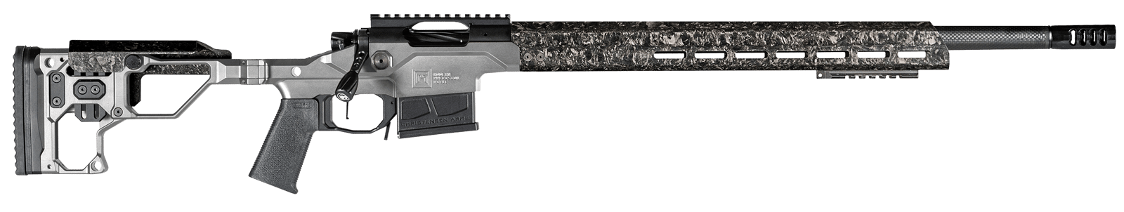 Christensen Arms 8010307401 Modern Precision  308 Win 20" Threaded Carbon Fiber Barrel 5+1, Black Nitride Finish, Tungsten Anodized Folding Stock, Polymer Grip