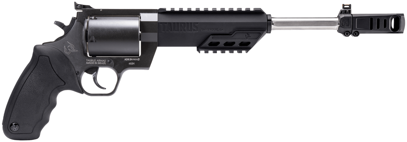 Taurus 2460101RH Raging Hunter  460 S&W Mag 5rd 10.50" Matte Black  Barrel Matte Black Oxide Steel Cylinder & Frame Black Rubber with  Integrated Cushion Insert Grip