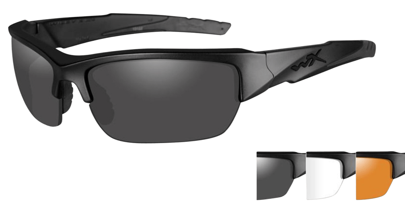 Wiley X Eyewear CHVAL06 Valor Safety Glasses Matte Black