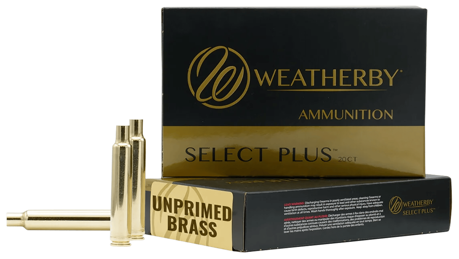 Weatherby BRASS340 Unprimed Cases  340WthbyMag Rifle Brass 20/Box