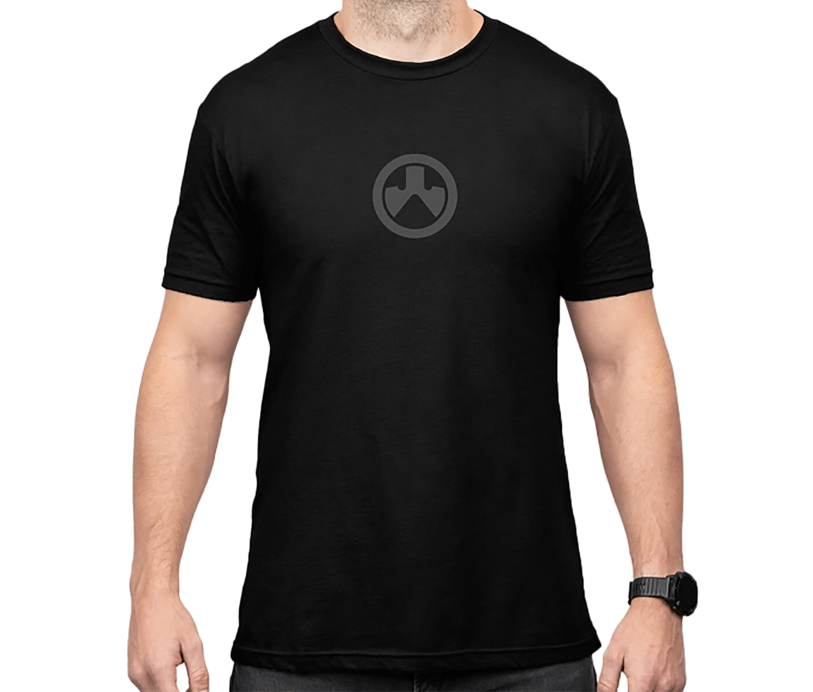 Magpul MAG1115-001-L Icon Logo  Black Cotton/Polyester Short Sleeve Large