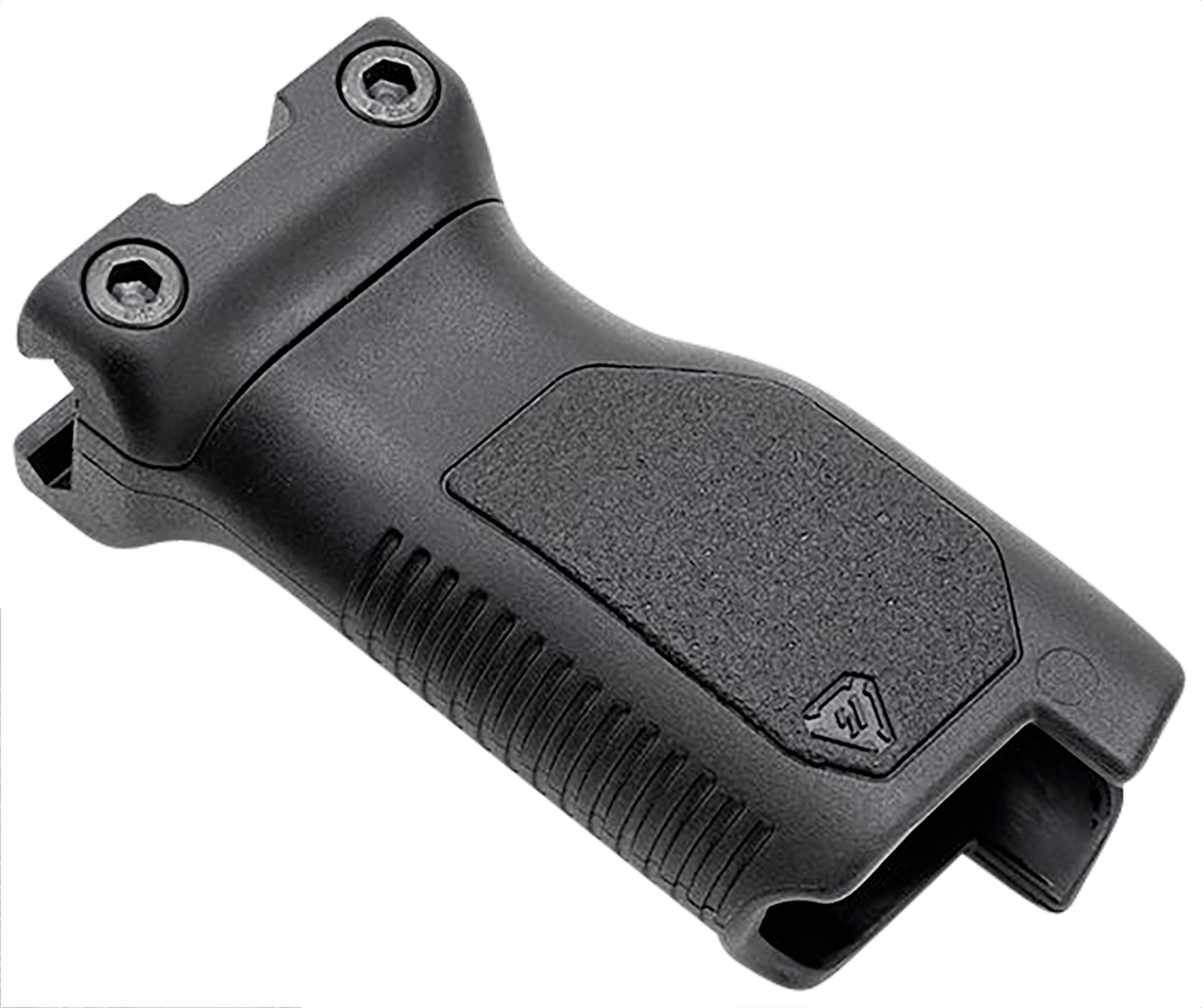 Strike Industries ARCMAGRAILLBK Angled Vertical Grip Long Black Polymer with Cable Management Storage for Picatinny Rail