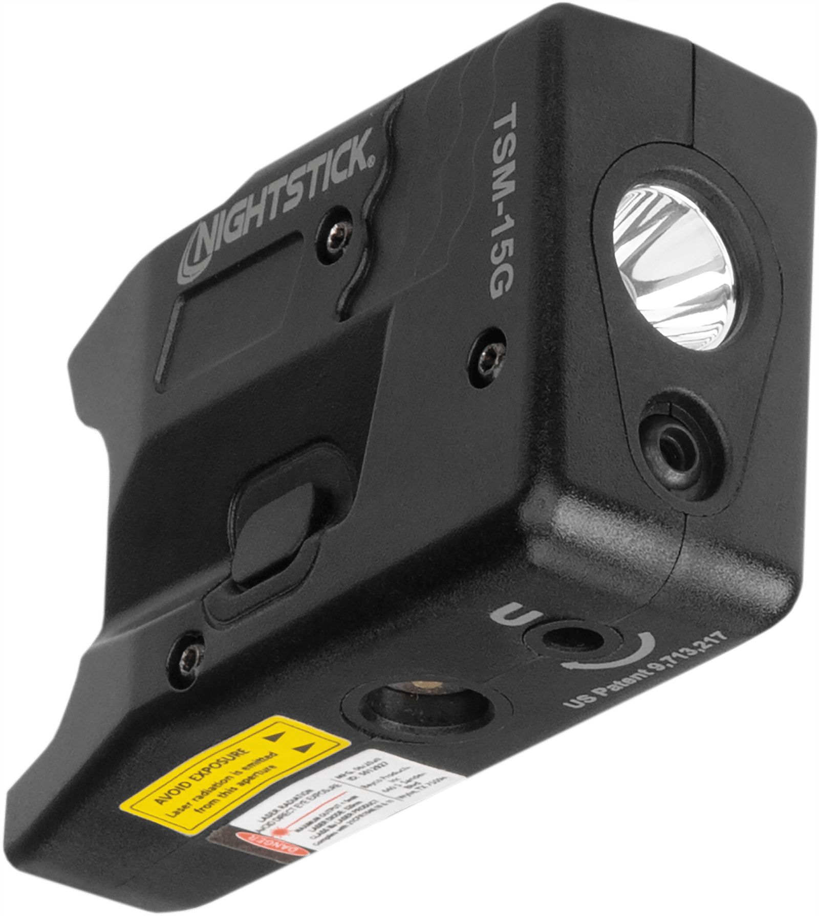 Nightstick TSM15G Light with Green laser for S&W M&P Shield/Shield Plus  Black 150 Lumens White LED