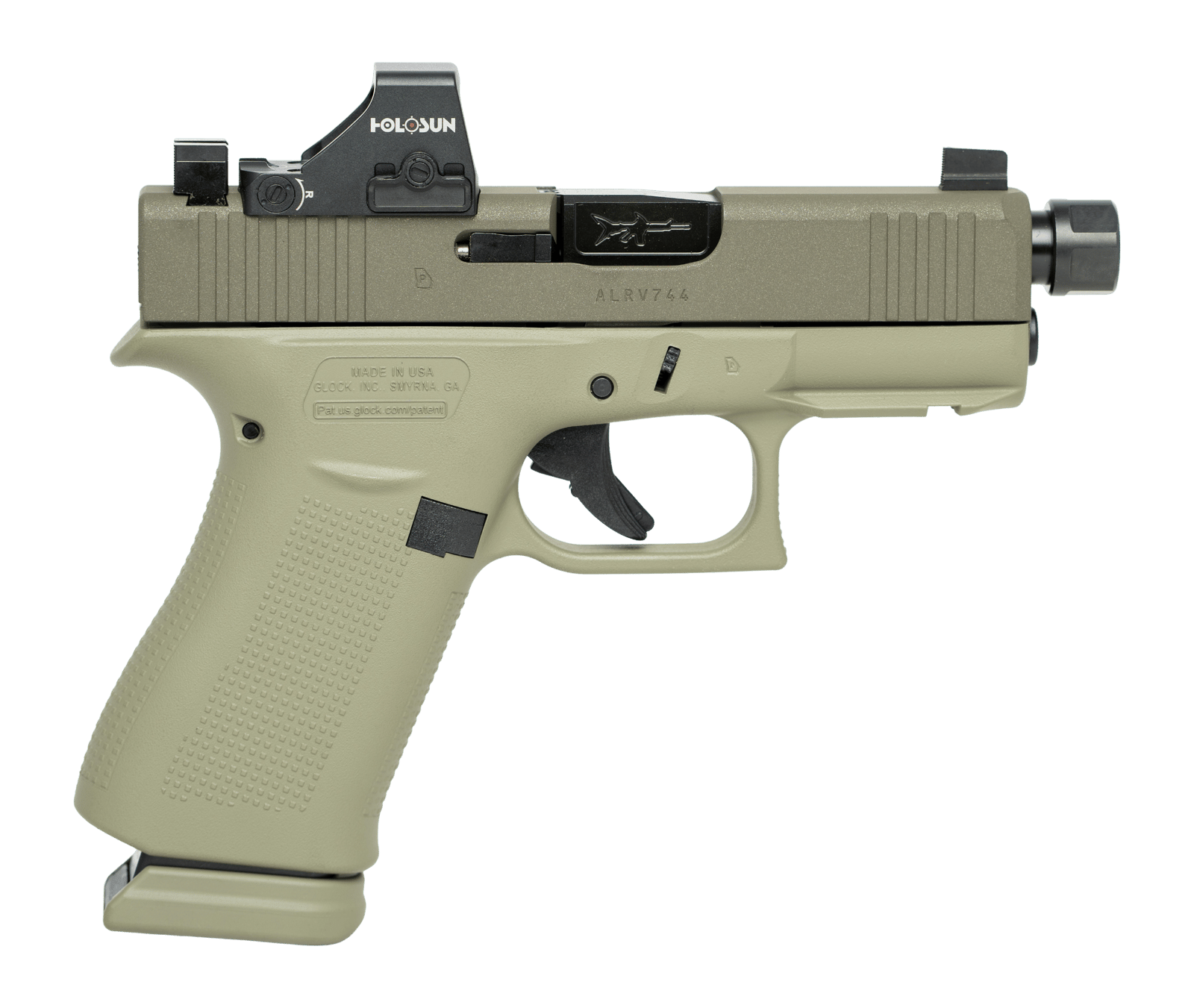 Glock UX4350204NR15ORNINO2G G43X 9mm Luger 15+1 3.41" Steel Serrated Slide Ambidextrous