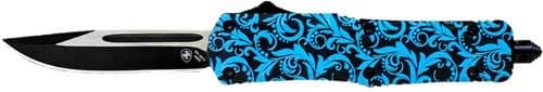 TEMPLAR KNIFE LARGE OTF MAIDEN TEAL 3.5" BLACK DROP POINT!