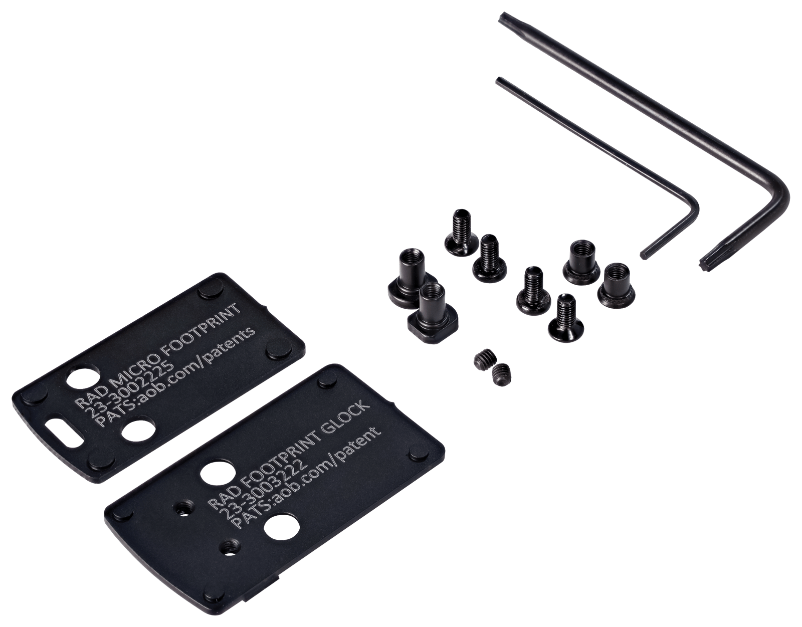Crimson Trace 013000186 CT RAD Mounting Kit CT RAD Footprint/Dovetail, Compatible w/Glock 42/43/48