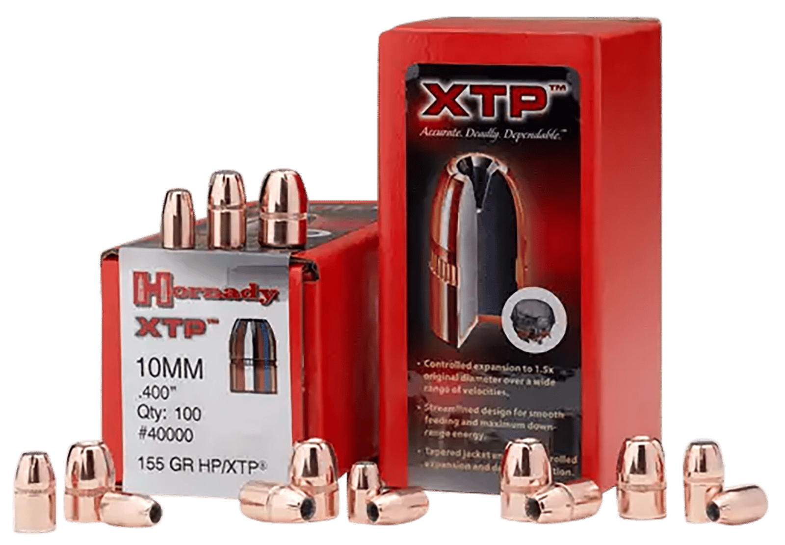 Hornady 35571 XTP  9mm .355 124 gr Hollow Point 100 Per Box/ 25 Case