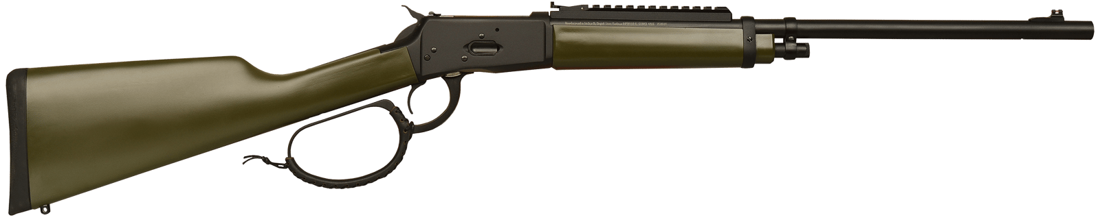 Gforce Arms GFLVR44OD Saddlehorn  44 Mag 10+1 16.50" Black Steel Barrel, Black Picatinny Rail Aluminum Receiver, Fixed Green Synthetic Stock