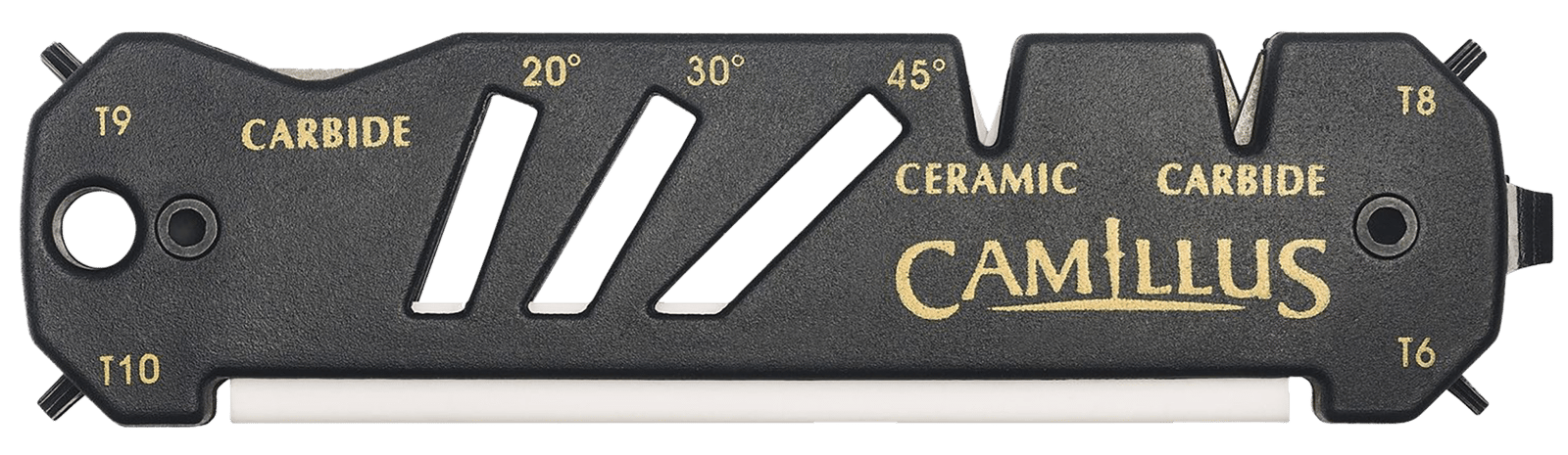 Camillus 19224 Glide Sharpener Carbide/Ceramic Sharpener Black