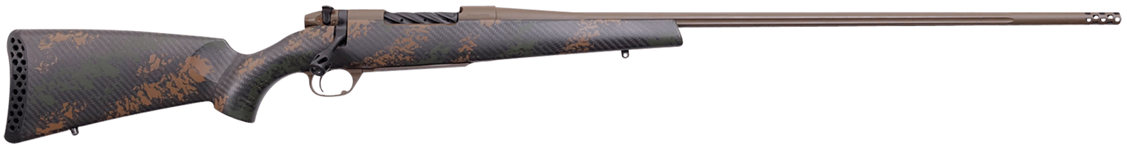 Weatherby MBC20N653WR8B Mark V Backcountry 2.0 6.5-300 Wthby Mag 3+1 26" Barrel, Patriot Brown Cerakote Metal Finish, Brown Sponge Pattern Black Peak 44 Blacktooth Stock