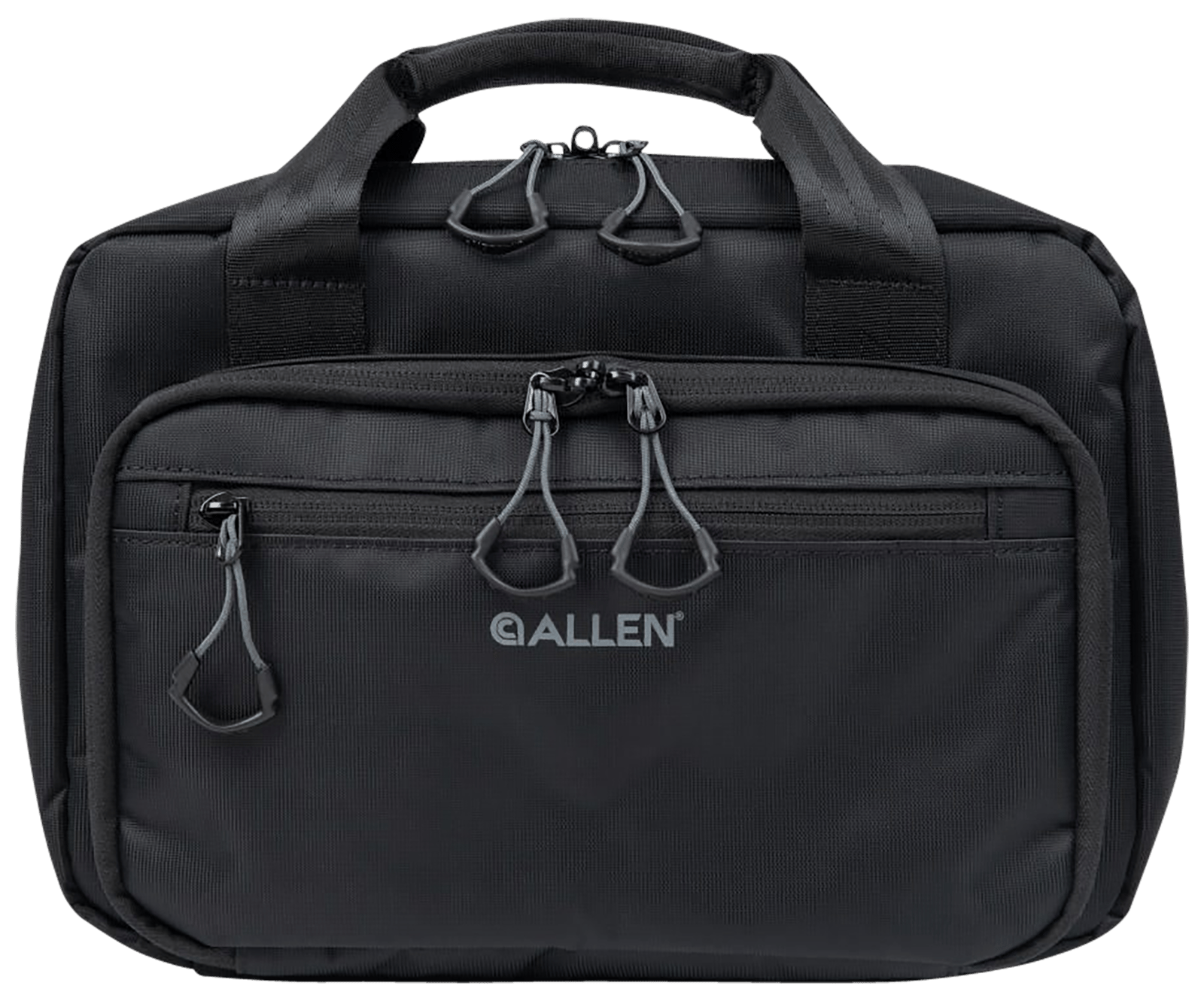 Allen 3639 Double Pistol Bag Black Nylon Holds 2 Handguns
