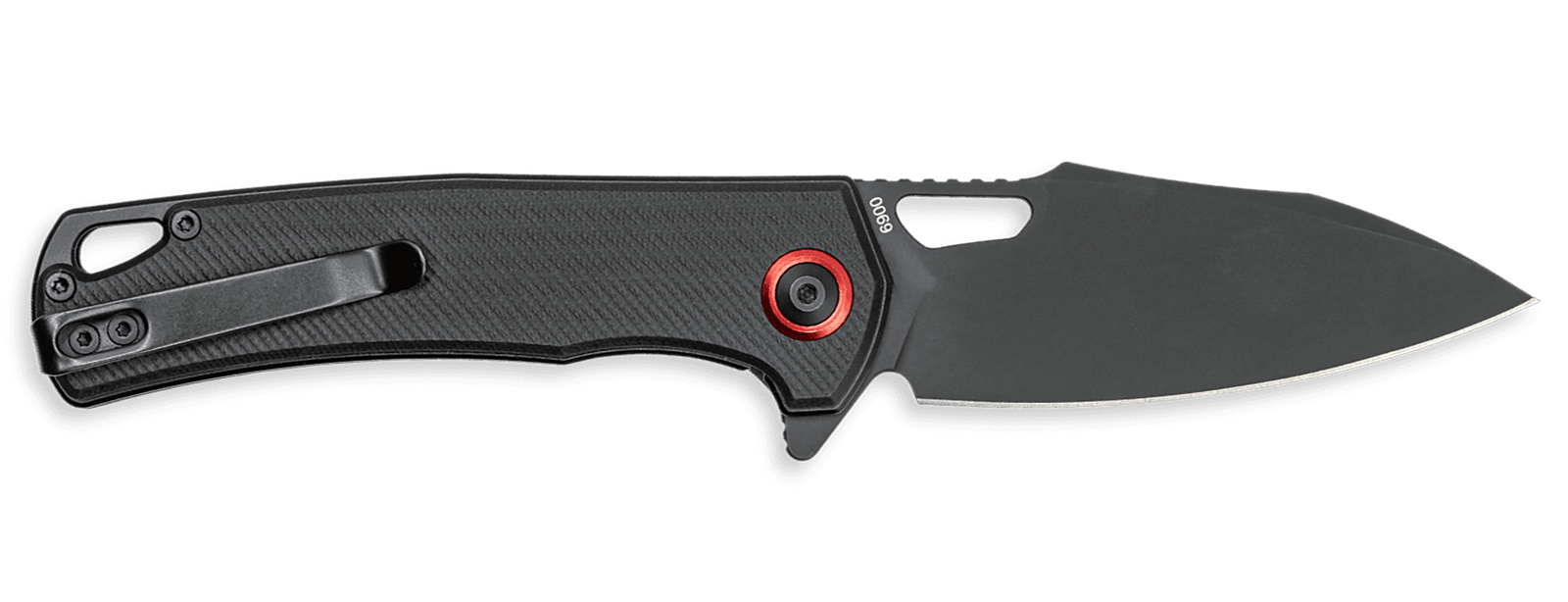 CobraTec Knives CTWOLVERINEGRN Wolverine  3.13" OTF Drop Point Plain Black TiCN D2 Steel Blade, 4.25" Black Textured G10 Handle