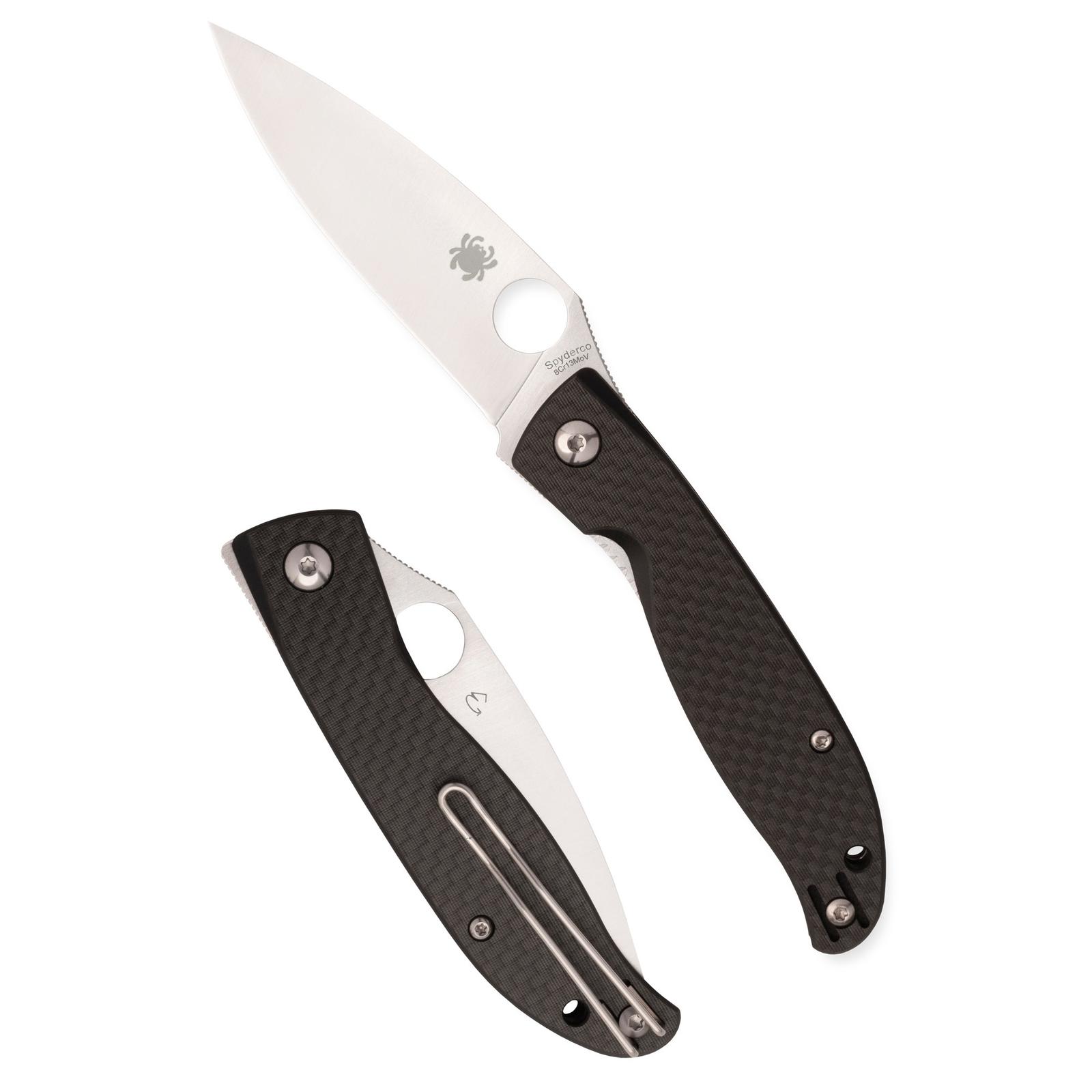 SPYDERCO MANTRA 4 CF 3.34" BLK/SLV