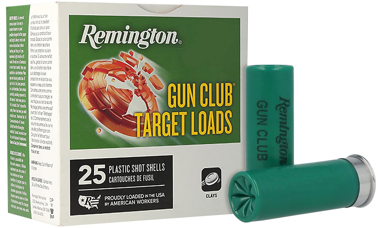 Remington Ammunition 20234 Gun Club  12Gauge 2.75" 1 1/8oz 8Shot 25 Per Box/10 Casse