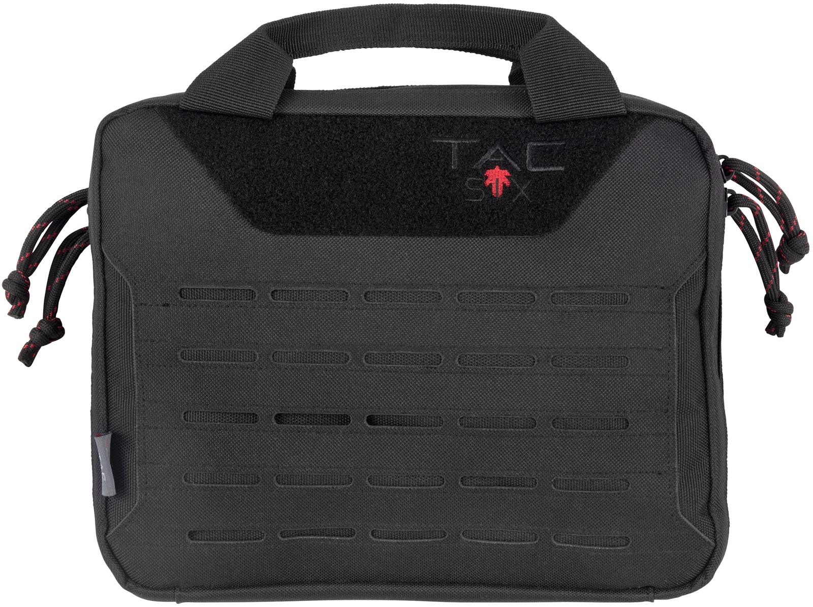 Tac Six 10814 Crew Tactical Pistol Case Black 600D Polyester 2 Handguns