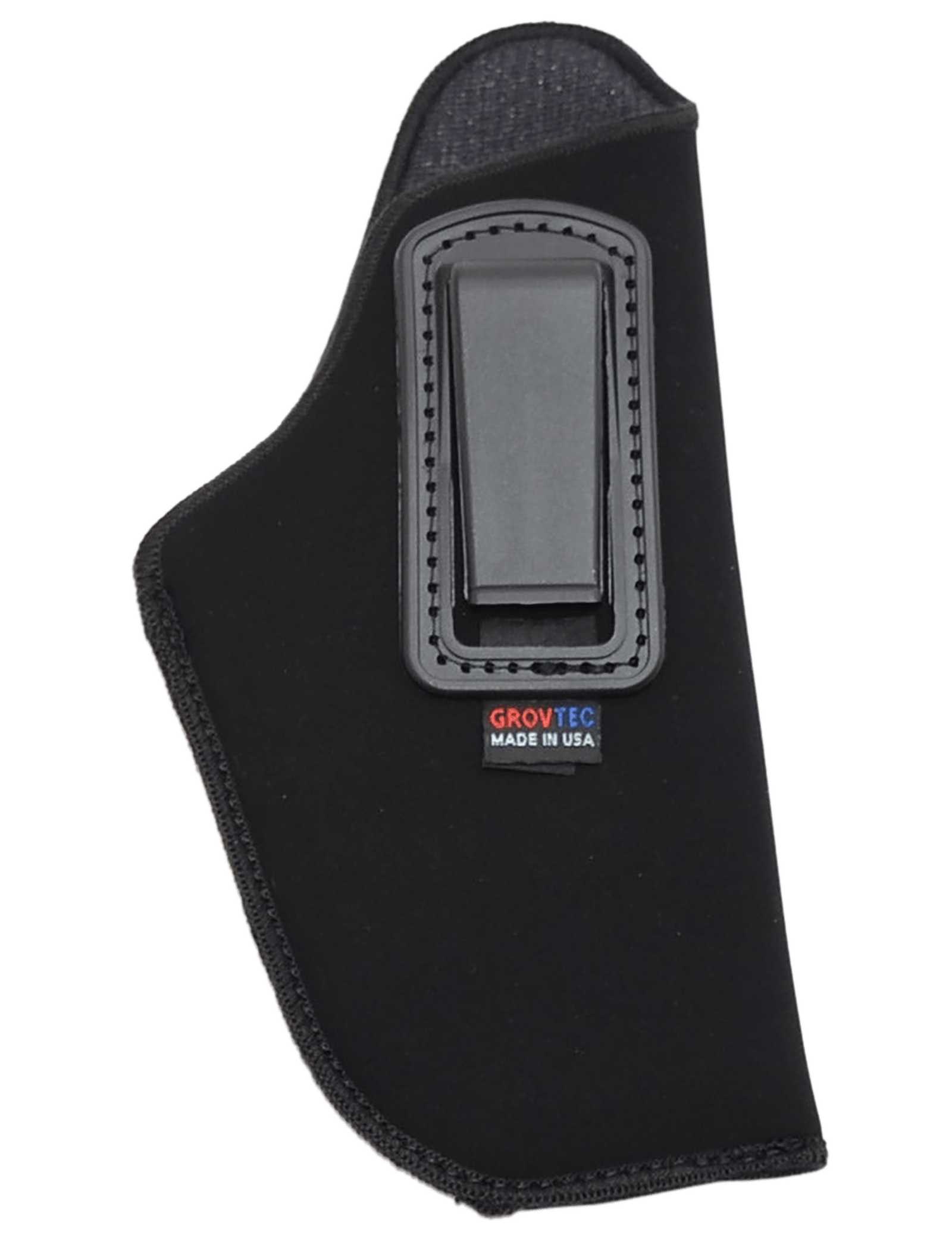GrovTec US Inc GTHL14115R Inside The Pants  IWB Size 15 Black Suede Belt Clip Fits Large Semi-Auto 3-4" Barrel Right Hand
