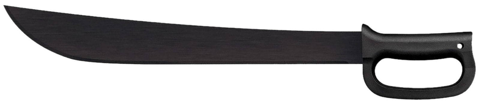 Cold Steel CS97AD18S Latin D-Guard Black Matte Baked-On Anti Rust 65Mn Carbon Steel Blade, Black Polypropylene Handle, 23.63" Long Includes Sheath