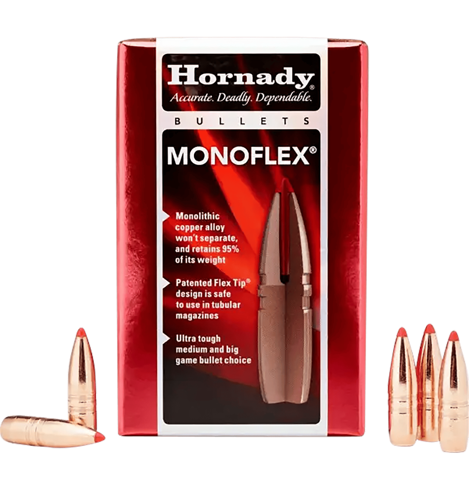 Hornady 45010 MonoFlex  45 Cal .458 250 gr MonoFlex 50 Per Box/ 15 Case