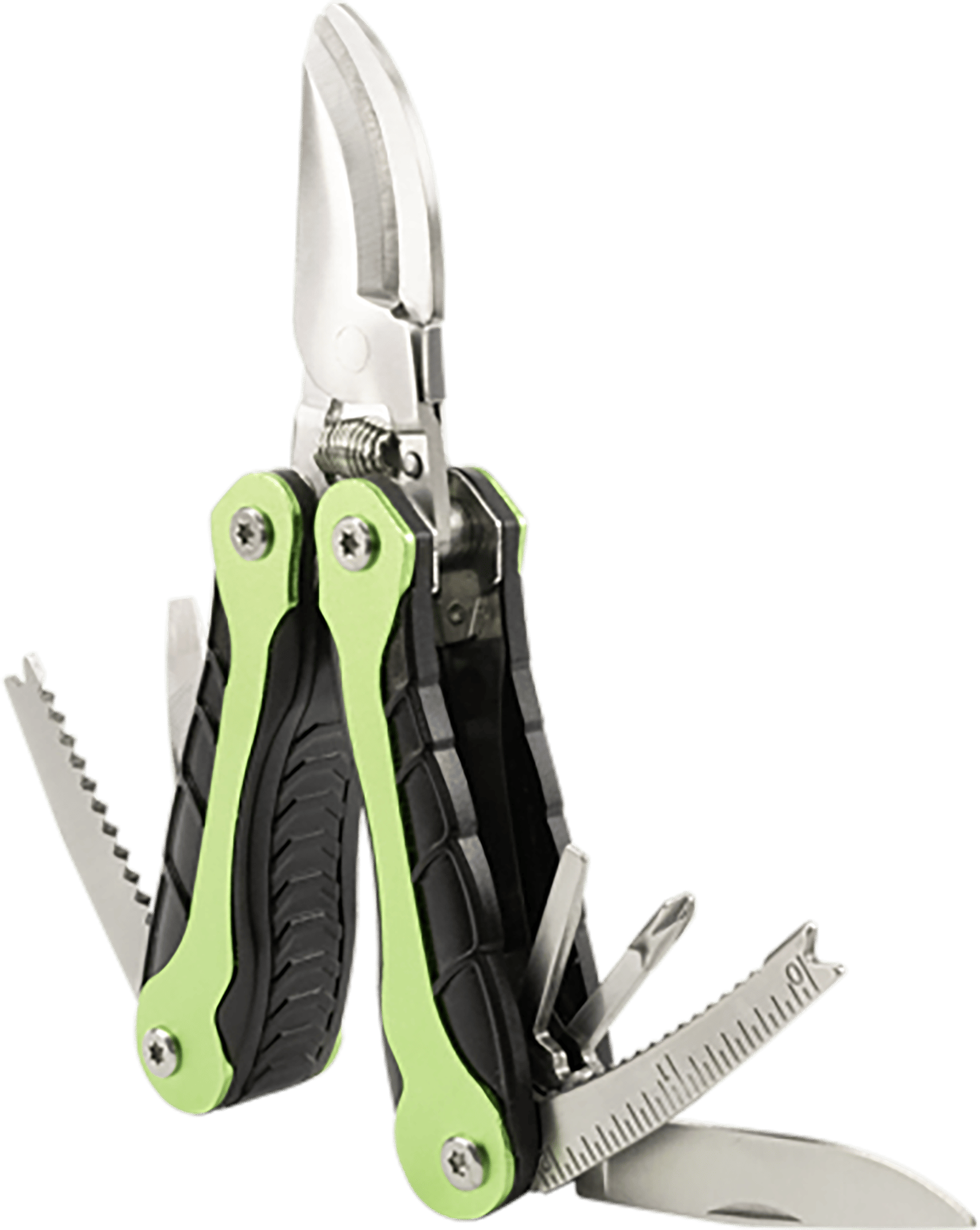 AccuSharp 084C Gardener's  Black/Green Folding Plain Blade