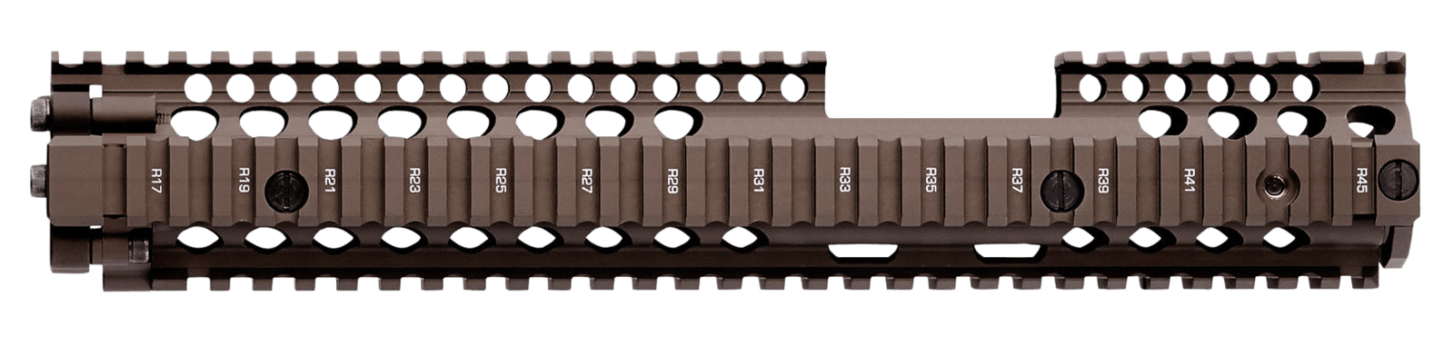 Daniel Defense 0100408030 M4A1 FSP RIS II Handguard 12.25" 2-Piece, Free-Floating Style Made of 6061-T6 Aluminum with Flat Dark Earth Anodized Finish & Picatinny Rail for AR-15
