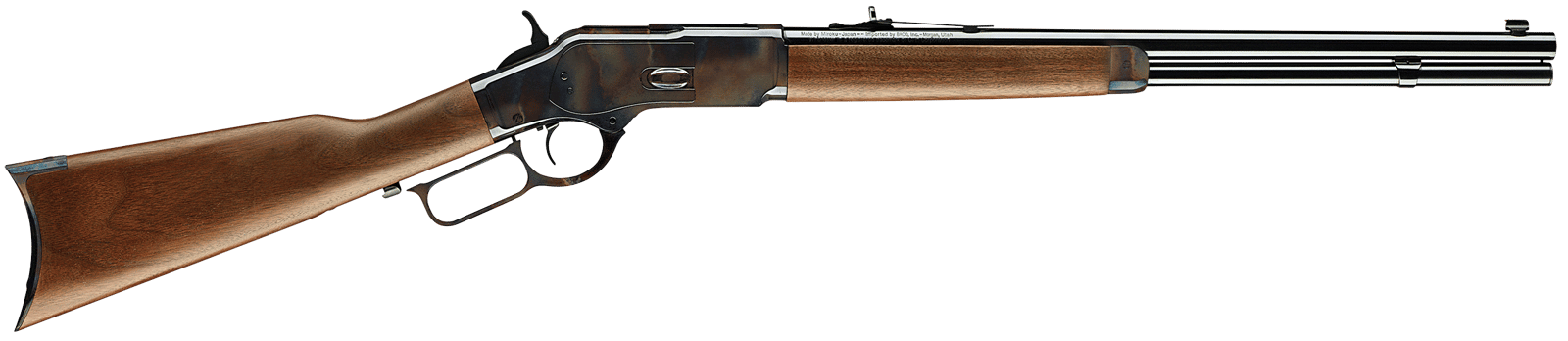 Winchester Guns 534202141 Model 1873 Short Rifle 45 Colt (LC) 10+1 Cap 20" Brushed Polished Blued Barrel Color Case Hardened Rec Satin Oiled Walnut Fixed Straight Grip Stock Right Hand (Full Size)