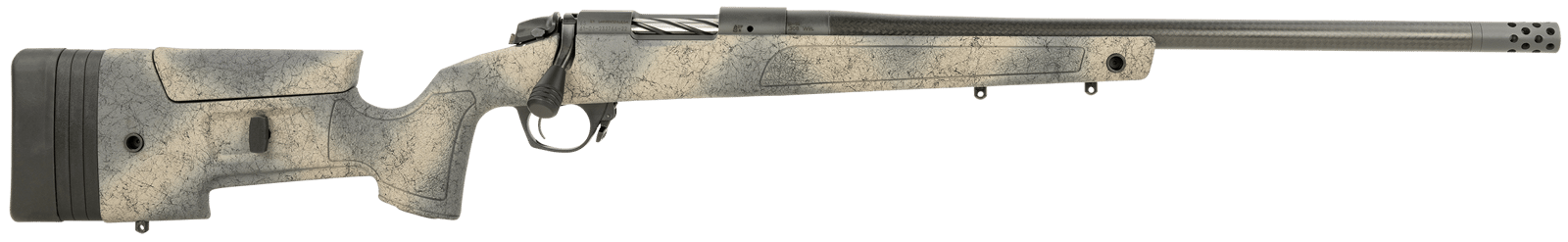 Bergara Rifles B14S371CF B-14 HMR Carbon Wilderness 308 Win 5+1 Cap 20" Carbon Fiber Wrapped Barrel, Woodland Camo Molded with Mini-Chassis Stock, Right Hand