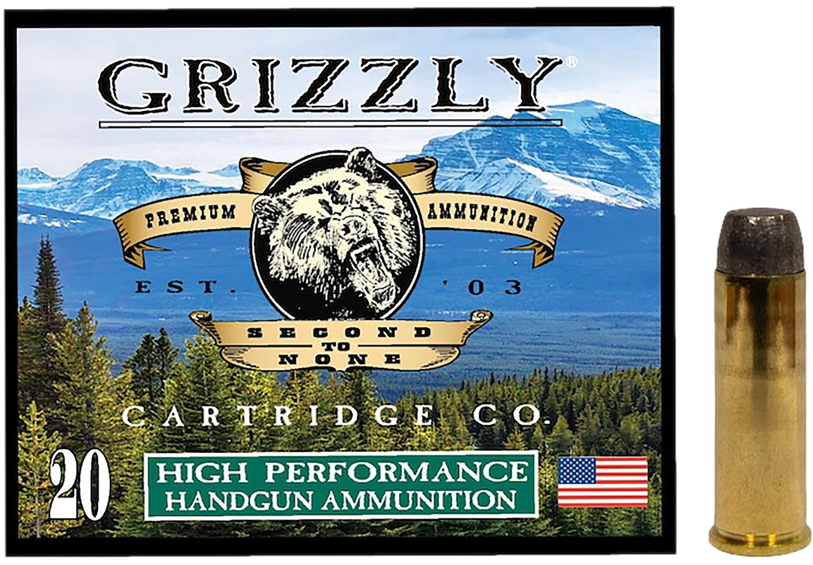 Grizzly Ammo GC41M4   41Mag 250gr Wide Flat Nose Gas Check 20 Per Box/10 Case