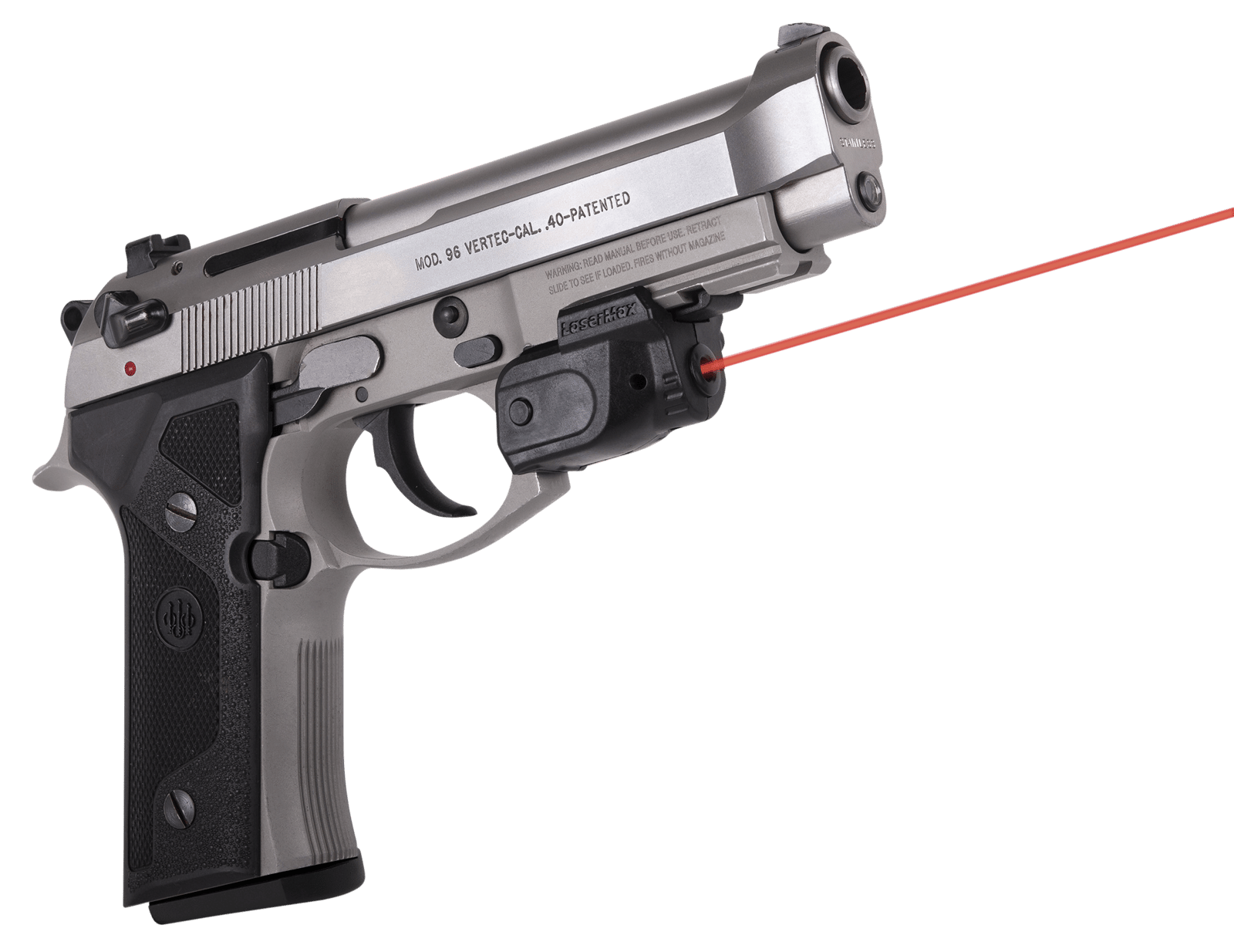 LaserMax GSLTNR Red Lightning Rail with GripSense  Black