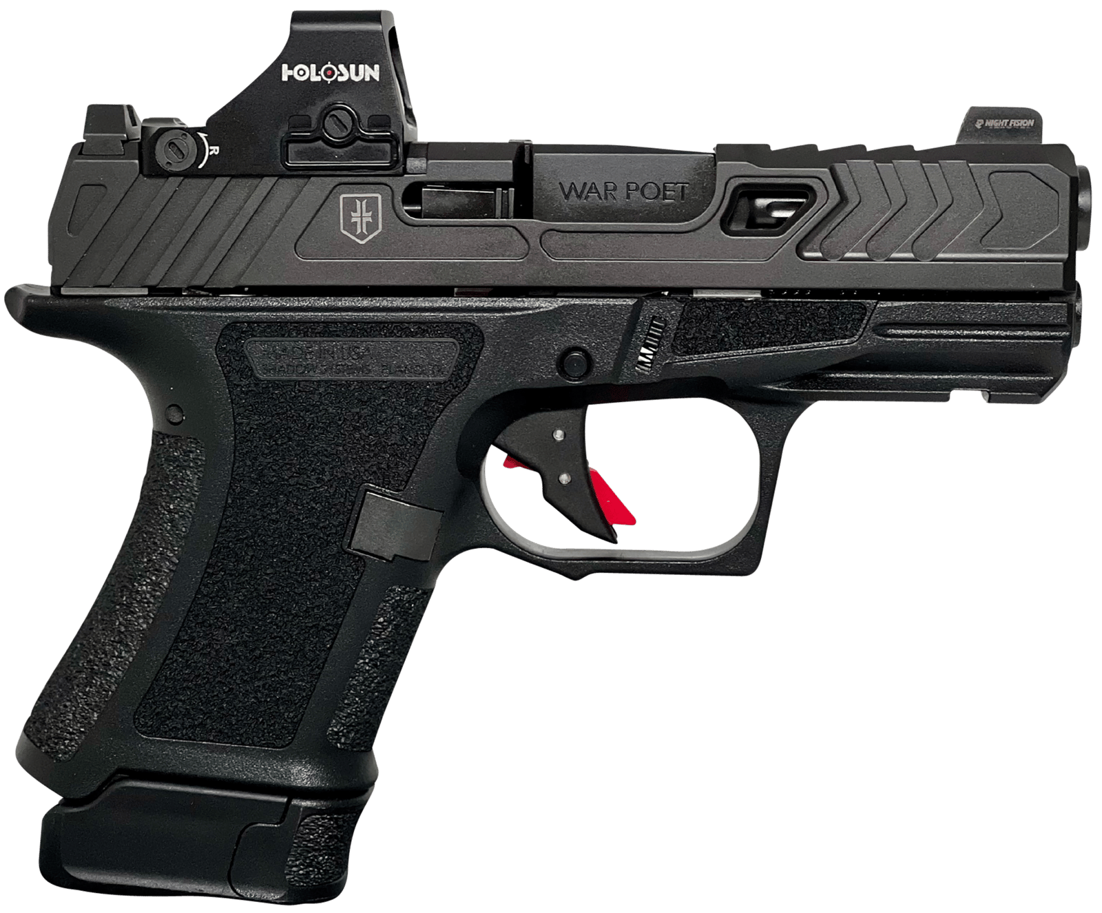 SHADOW SS-4078 CR920 9MM WP FLTD HOL BLK