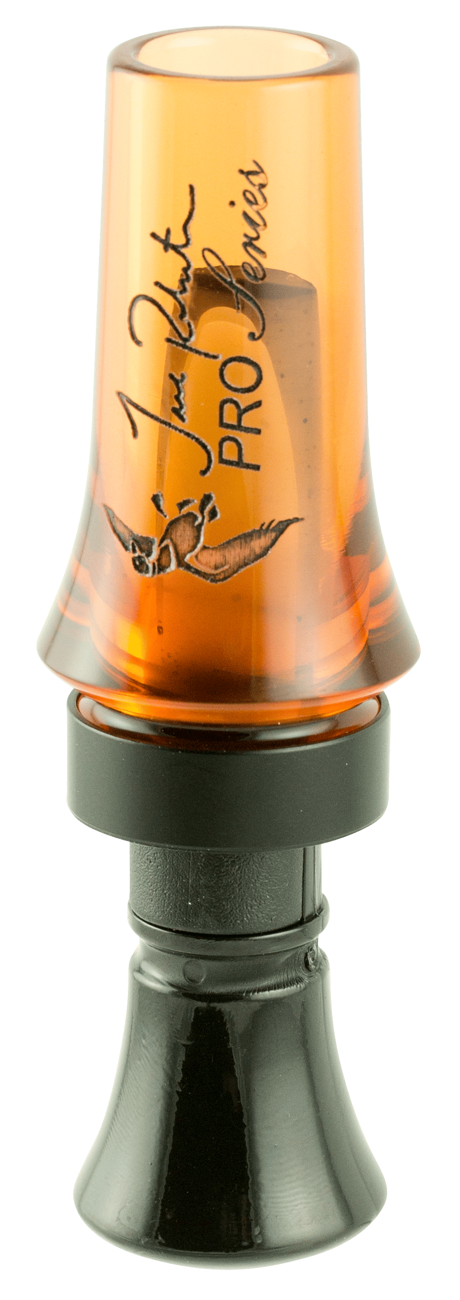 Duck Commander DCPROAO Jase Pro Series  Open Call Double Reed Mallard Hen Sounds Attracts Ducks Orange Acrylic