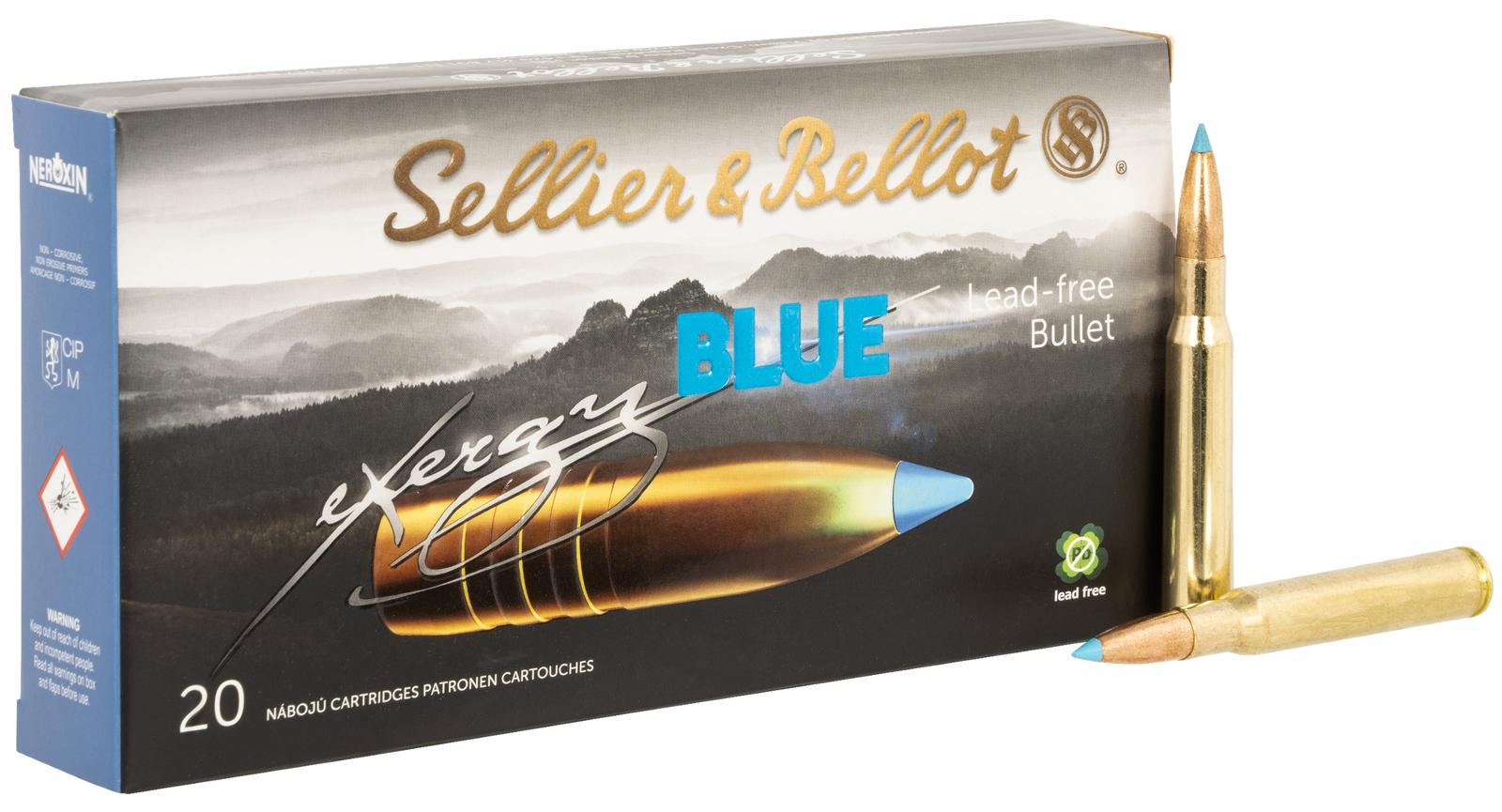 Sellier & Bellot SB3006XB eXergy  30 06Springfield 180gr TAC EX Blue 20 Per Box/12 Case