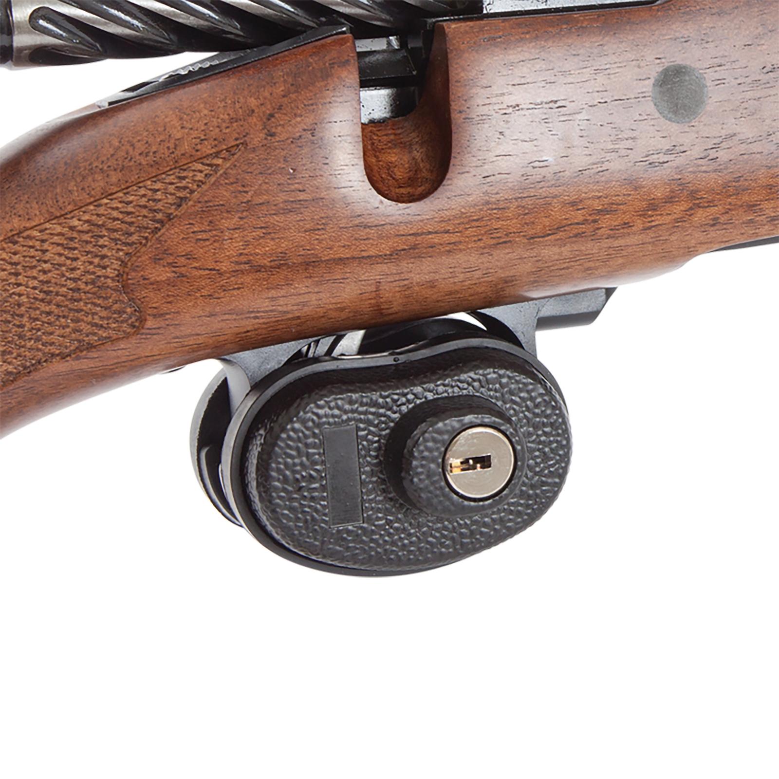 Allen 15415 Trigger Lock  Open With Key Black Steel Firearm Fit- Handgun/Rifle/Shotgun