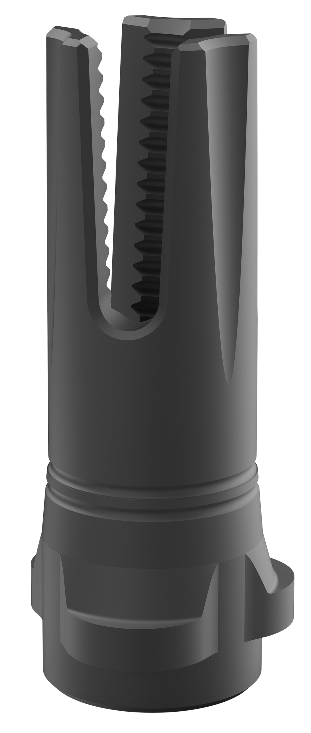Breek Arms BRK4318 Scorch 3-Prong Flash Hider Black Nitride Steel 1/2"x28 Threads 9mmLuger Compatible w/ Breek-LOK 3QD