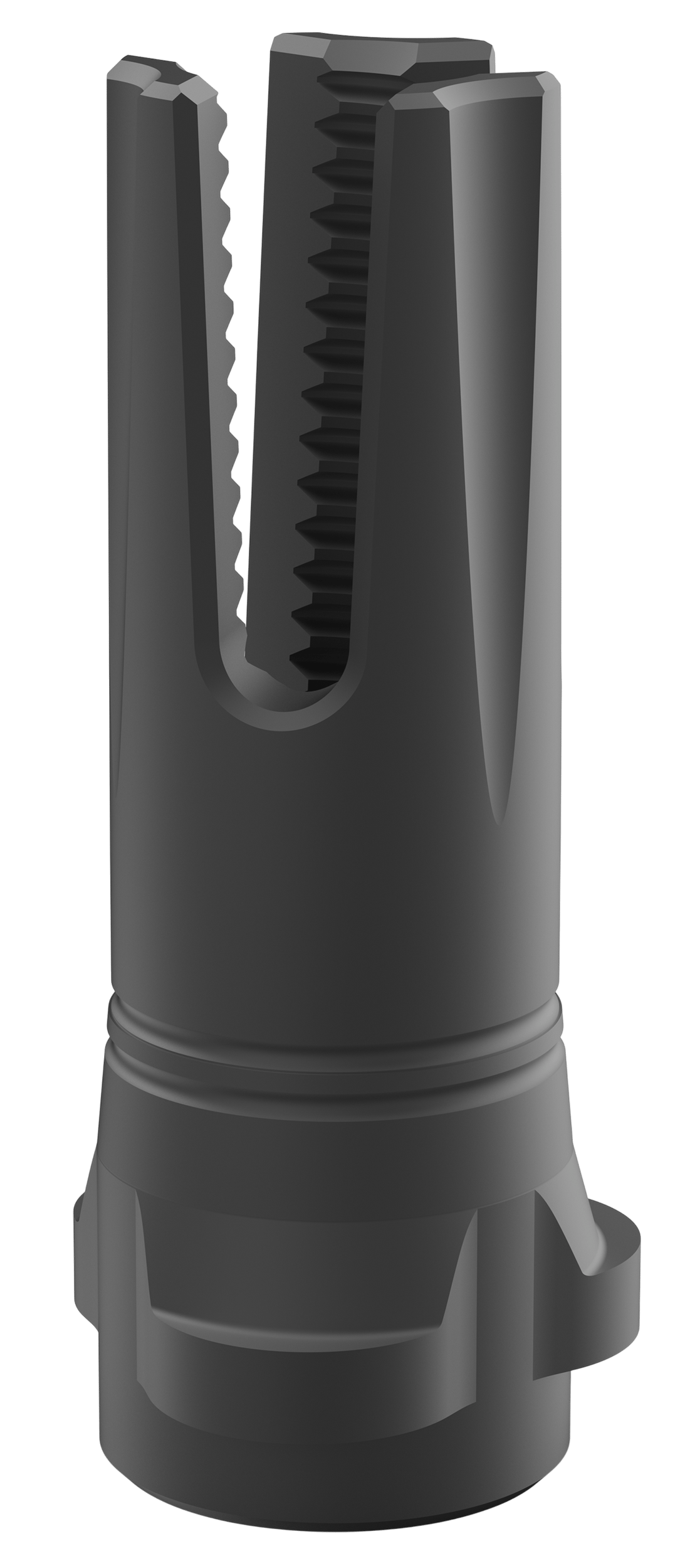 Breek Arms BRK4316 Scorch 3-Prong Flash Hider Black Nitride Steel 5/8"x24 Threads 30 Cal Compatible w/ Breek-LOK 3QD