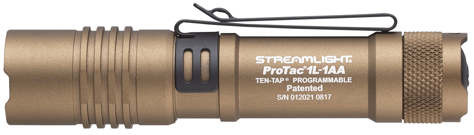 Streamlight 88073 ProTac 1L-1AA Everyday Carry Flashlight  Coyote 40/150/350 Lumens White C4 LED