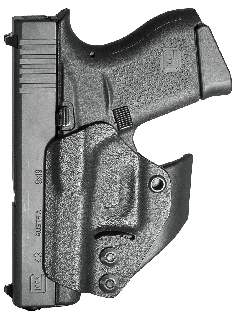 Mission First Tactical H2GL43AIWBM Minimalist Holster IWB Black Polymer Belt Clip Fits Glock 42/43/43X/48 Ambidextrous