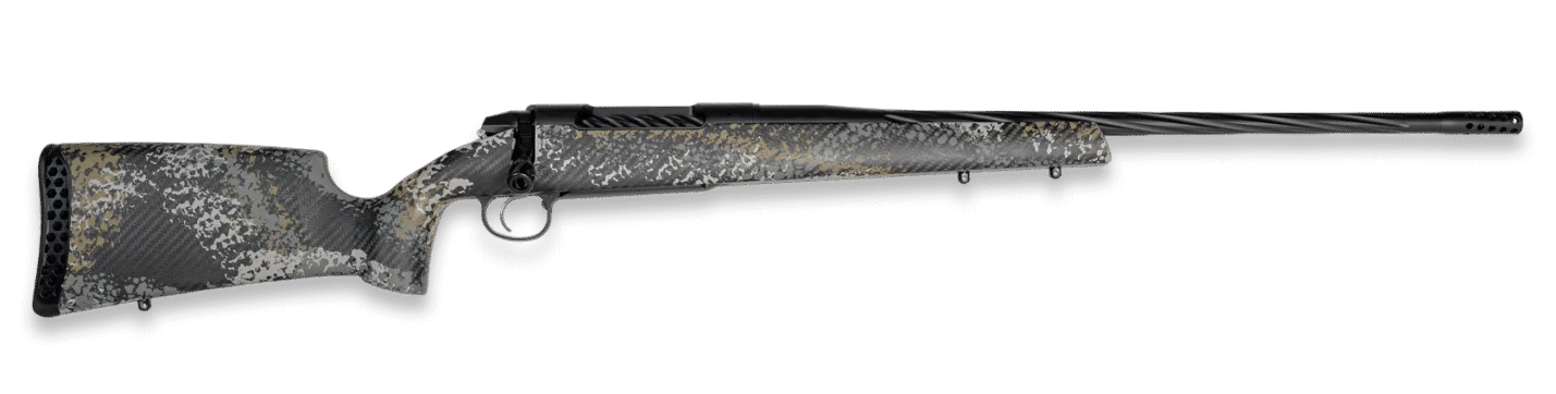 Weatherby 3WAST653WR8B 307 Alpine ST 6.5-300 WBY Mag 3+1 26" Graphite Black Cerakote Spiral Fluted Threaded Barrel, Steel Drilled & Tapped Receiver, Carbon Fiber w/Gray, Light Gray & Gold Sponge Accen