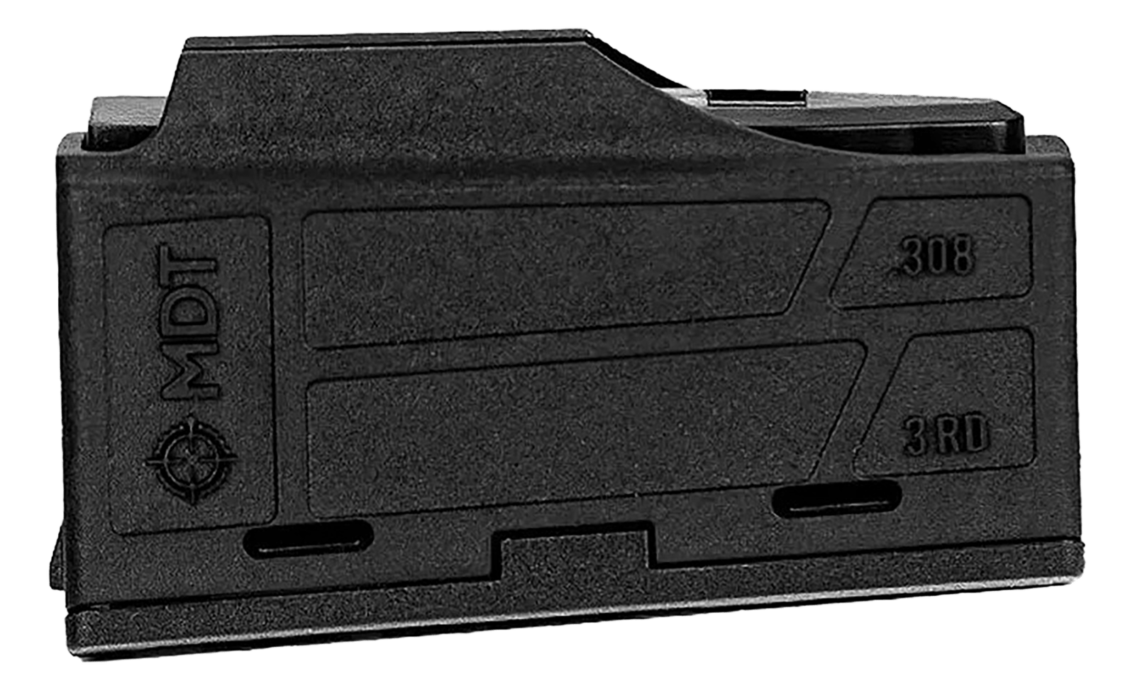 Mdt Sporting Goods Inc 105089BLK AICS Magazine  3rd Flush Fit 308/6.5 Creedmoor Short Action, Black Polymer Fits Some Chassis/Bottom Metal (MDT/XLR/KRG/GRS/CDI/Pacific Tool & Gauge)