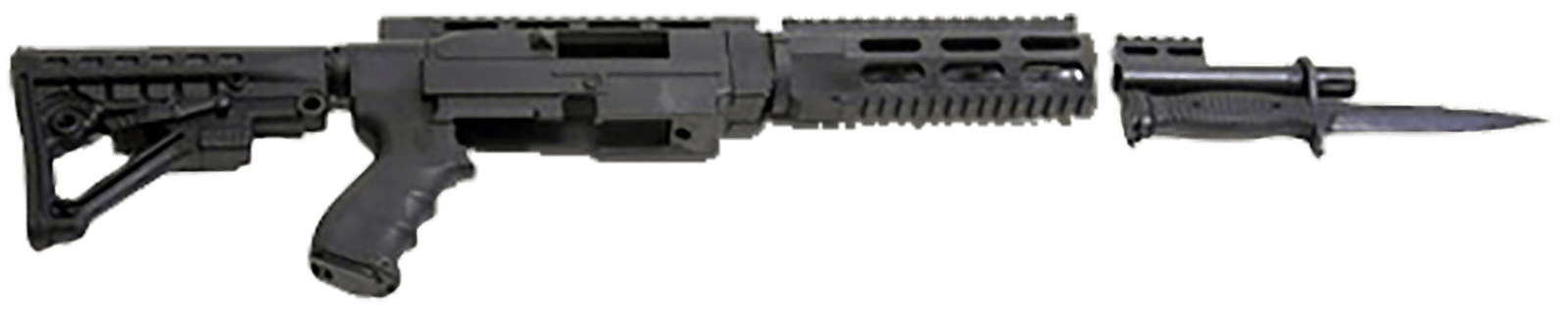 Archangel AA556R AR-15 Style Conversion Stock Black Synthetic 6 Position for Ruger 10/22
