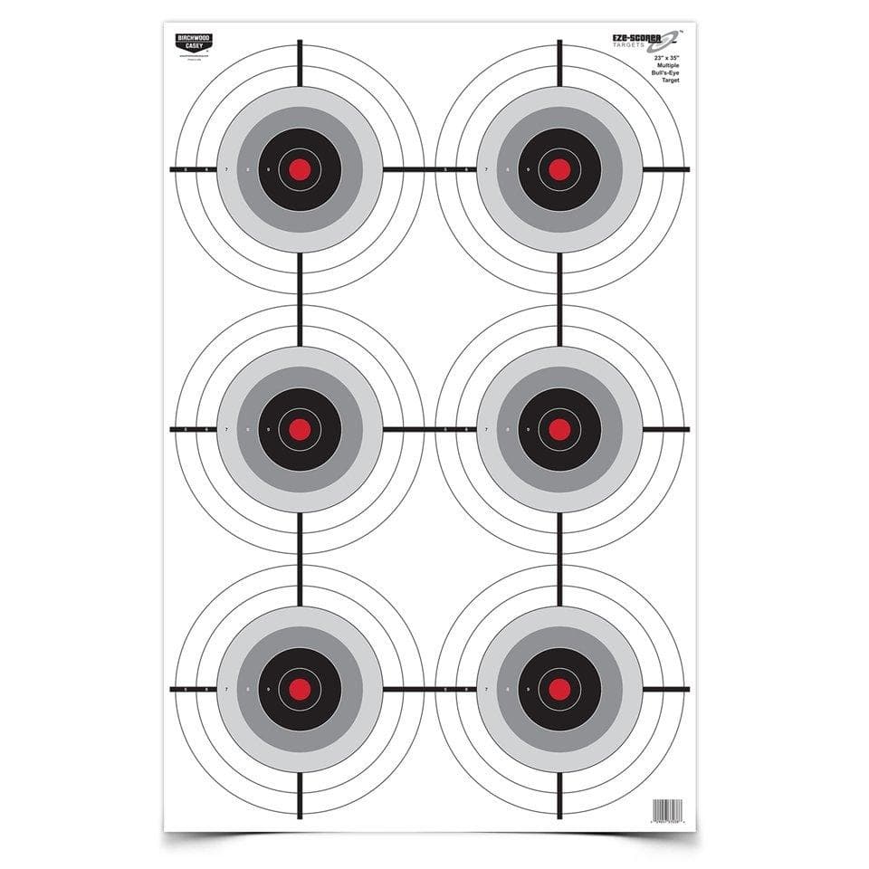 Birchwood Casey Eze-Scorer Multiple Bull's-Eye Paper Target 23"x35" 5/ct