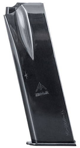 Mec-Gar MGBRHP15N Standard 15rd 9mm Luger Fits Browning Hi-Power/Springfield SA-35, Nickel Carbon Steel