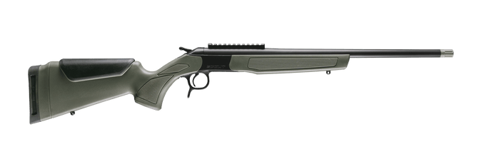 CVA CR4919 Scout Spur 28 Gauge 1rd Blued Steel Receiver Picatinny Rail Receiver OD Green Synthetic Stock