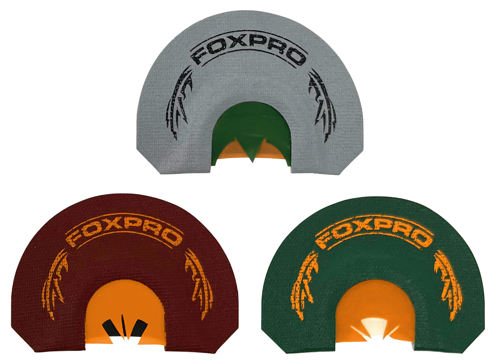 Foxpro CSBRDTKRCOMBO Beardtaker Combo Diaphragm Call Attracts Turkey Gray/Green/Red 3 Pack