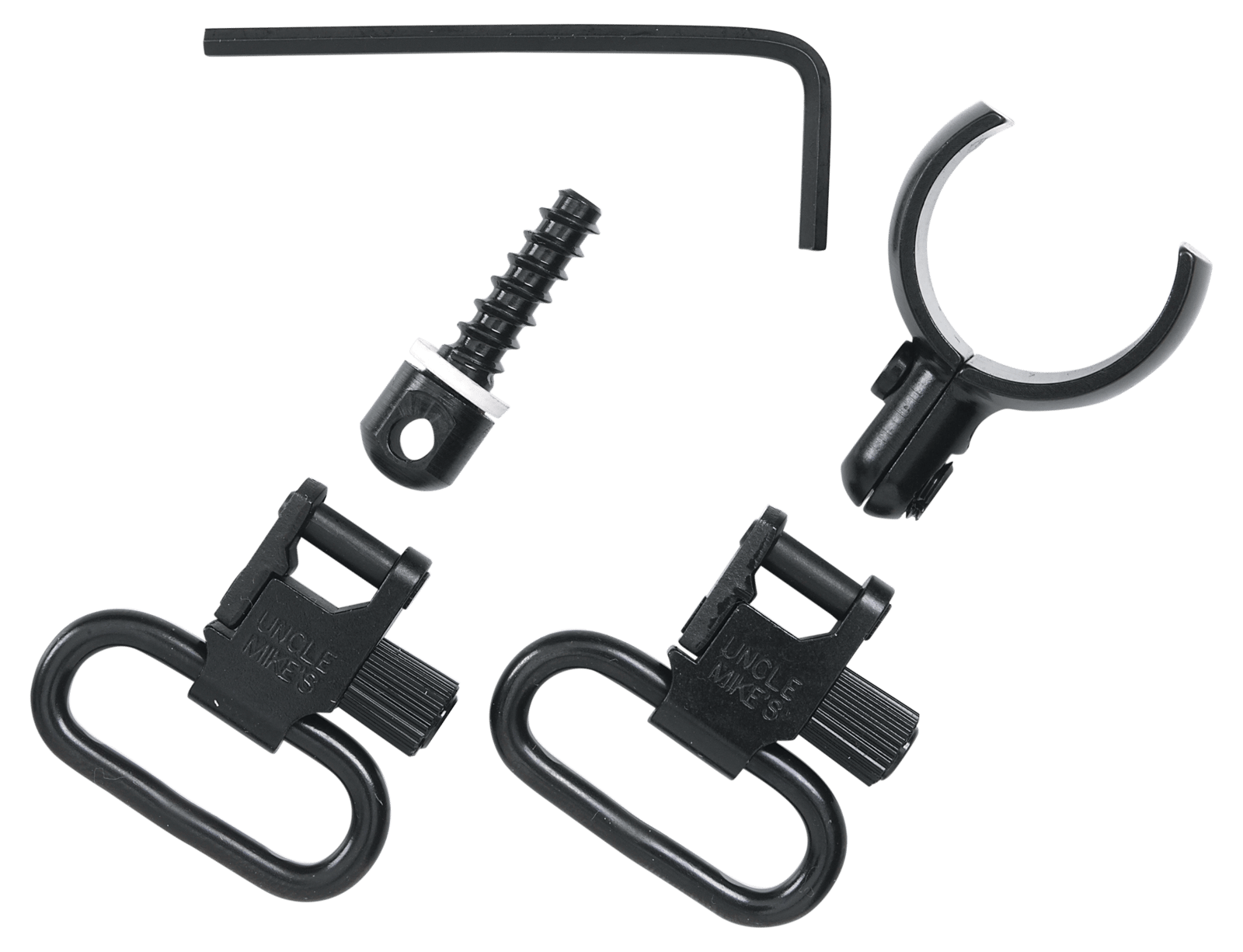 Uncle Mike's 15922 Magnum Band Swivel Set Quick Detach 115 SG-12 Blued 1" Loop for Winchester 101/201 12 Gauge O/U Shotgun