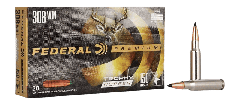 Federal P308TC3 Premium  308Win 150gr Trophy Copper 20 Per Box/10 Case